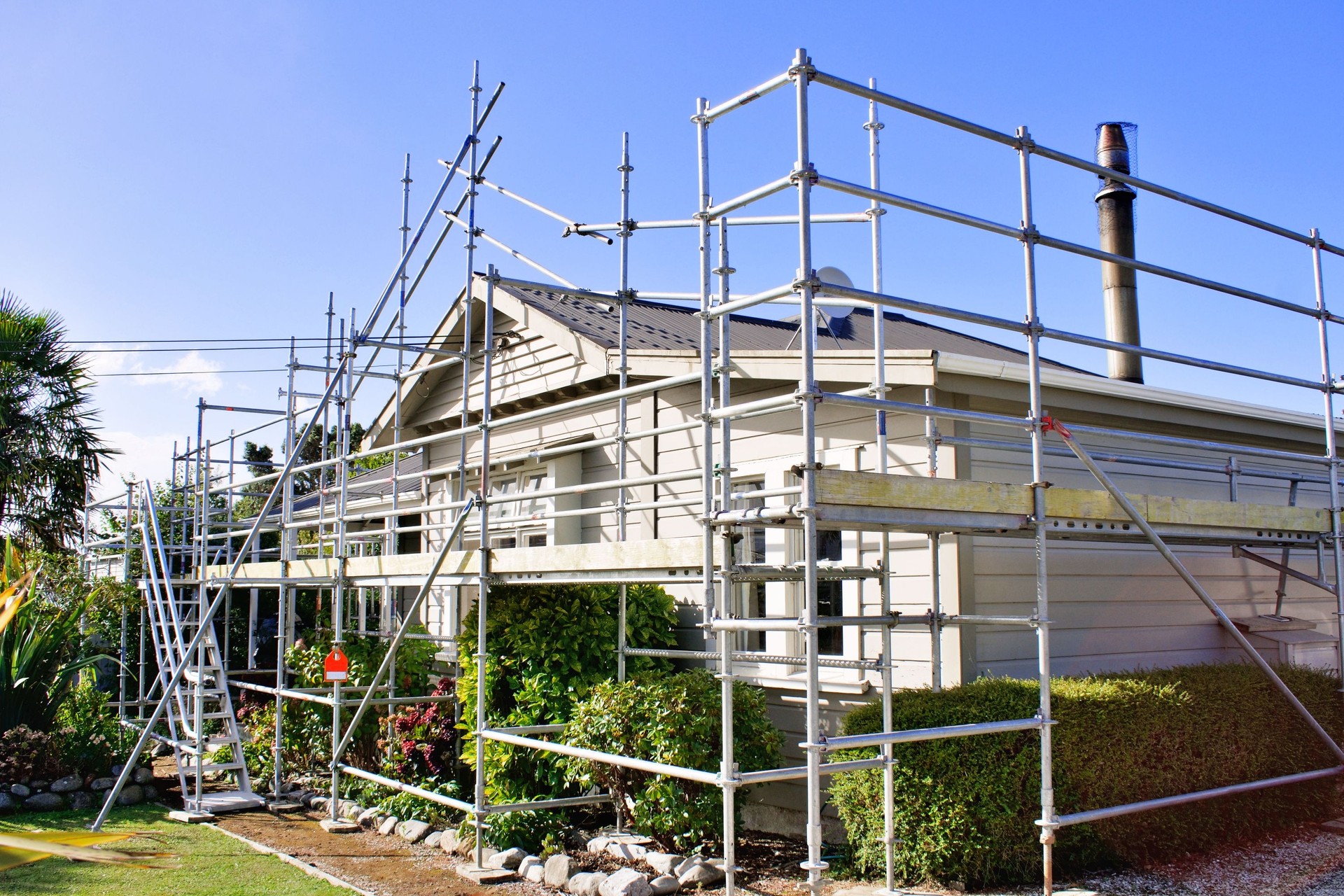 House With Scaffolding