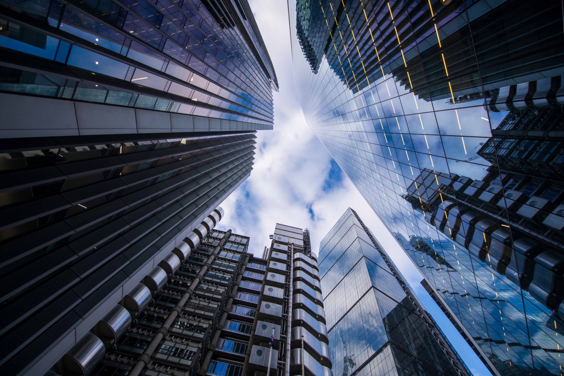 Skyscraper view in the City of London